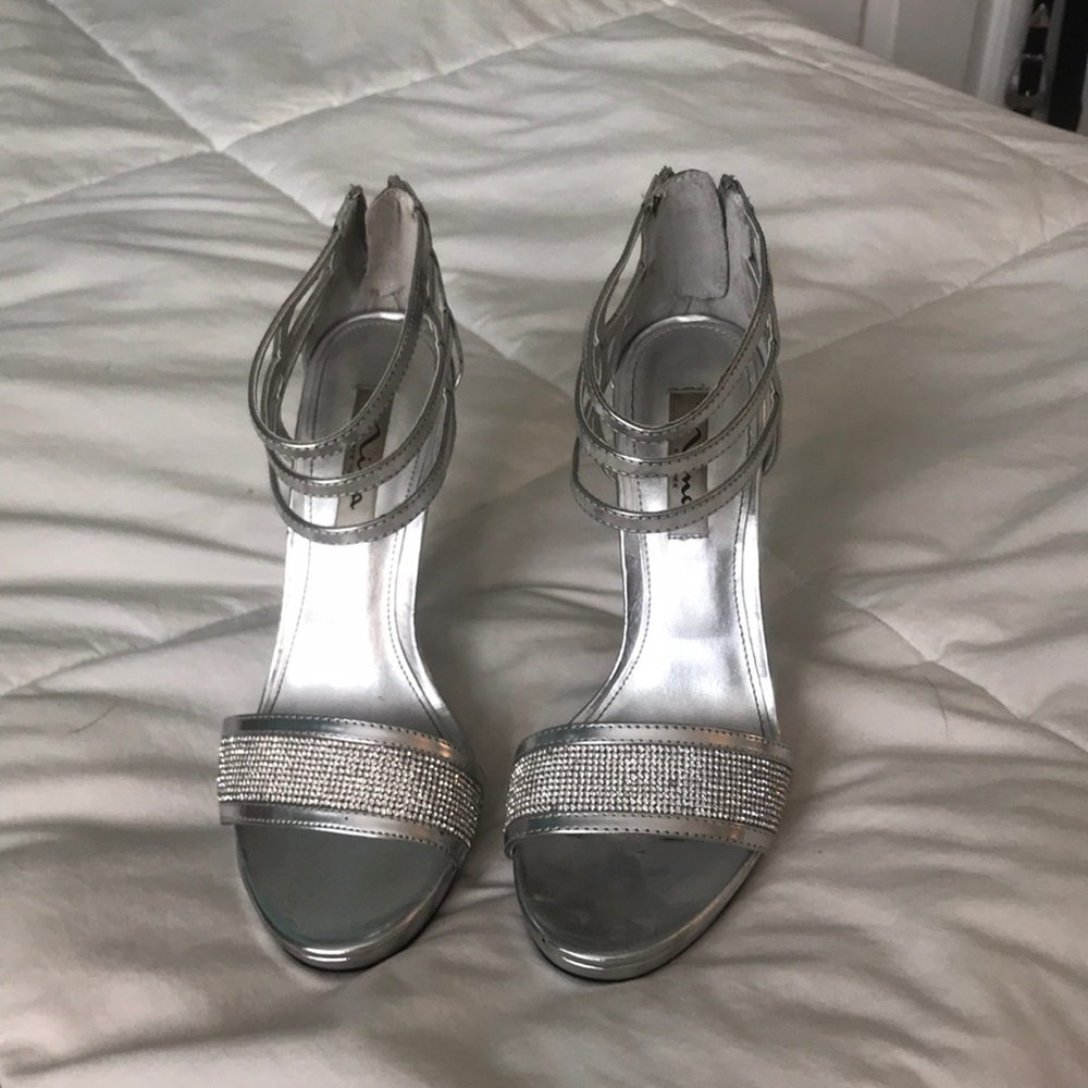 silver heels